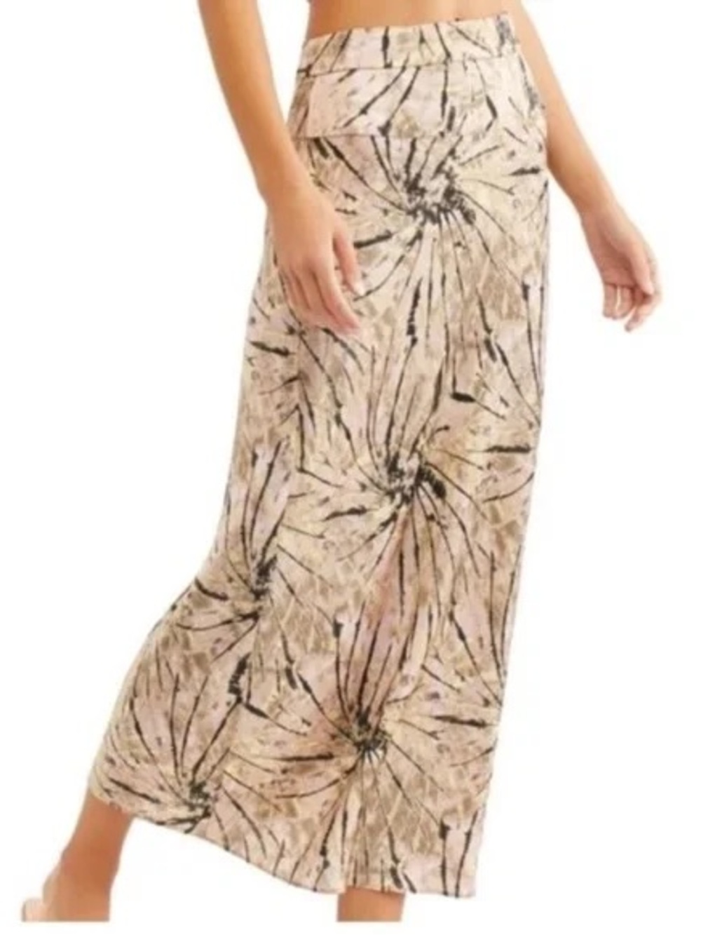 Free People Normani bias-cut midi skirt - Size 0